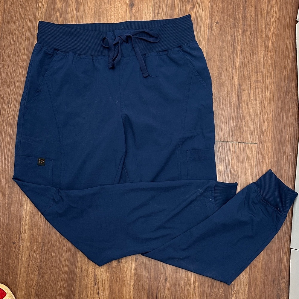 Navy Monarch Scrub jogger bottom - Picture 2 of 5